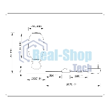 Светильник Ambrella light LH53154 BK/WH черный/белый 6W 3000K D120*260