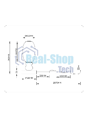 Светильник Ambrella light LH53154 BK/WH черный/белый 6W 3000K D120*260