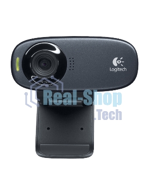 Веб-камера Logitech C310 HD 1280x720, 30 кадр/с, USB Type-A, микрофон (шумоподавление), автоосвещение, универсальное крепление