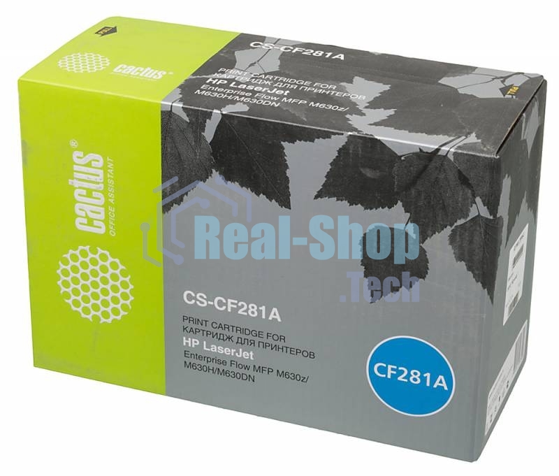Картридж лазерный Cactus CS-CF281A черный (10500 стр.) для HP LJ Enterprise M630