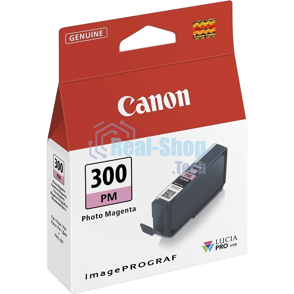 Картридж струйный Canon PFI-300 PM EUR/OCN пурпурный (magenta) (530 стр.) для Canon imagePROGRAF PRO-300
