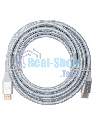 Кабель аудио-видео Cactus CS-HDMI.2.1-5 HDMI (m)/HDMI (m) 5м. Позолоченные контакты серебристый