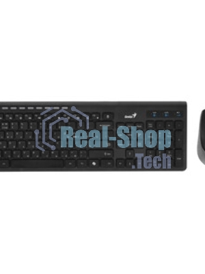 Клавиатура Genius Slimstar 7250BT гибридная, Bluetooth, радиоканал, сосновое дерево/чёрный