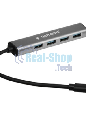 USB-концентратор Gembird UHB-C474, USB Type-C, 4хUSB, USB Type-C