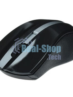 Мышь беспроводная Qumo Office M15 Style черный, 1000 dpi, радиоканал, USB, кнопки - 3