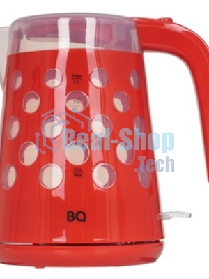 Электрочайник BQ KT1713P красный, 1.7 л, 2200 Вт, скрытый нагревательный элемент