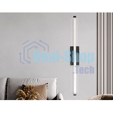 Настенный светодиодный светильник Ambrella light FL6112 BK черный 9W 3000K-6400K 410*40*80