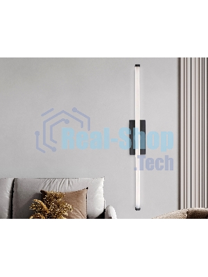 Настенный светодиодный светильник Ambrella light FL6112 BK черный 9W 3000K-6400K 410*40*80