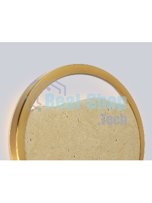 Настенный светильник Ambrella light LH53606 BS/BG латунь/бежевый 9W 3000K D250*55