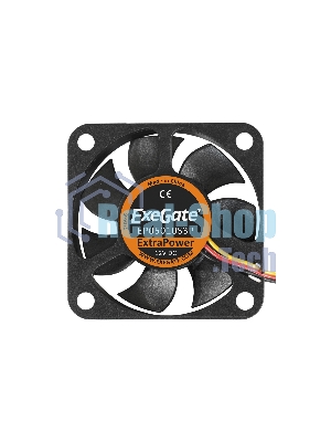 Вентилятор для корпуса ExeGate ExtraPower EP05010S3P черный, 50 мм, 6500 об/мин, 36 дБ, 3 pin