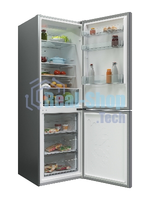 Холодильник Candy CCRN 6180S серебро двухкамерный 227/106л морозилка снизу, No Frost