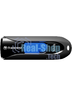Флешка USB Transcend Jetflash 790 (TS32GJF790K), 32Gb, USB 3.0, R/W 70/25, черный/синий