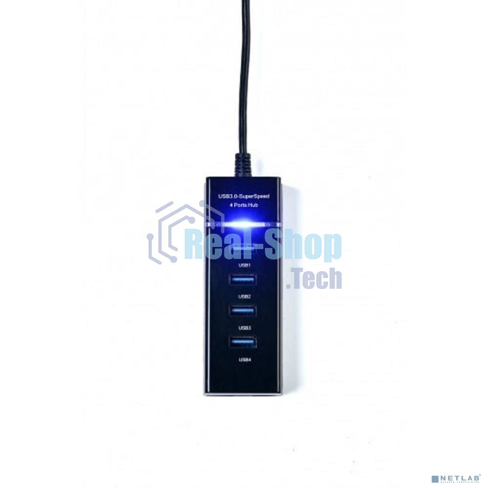 Разветвитель USB KS-is KS-728 4 порт. черный