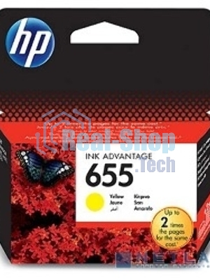 Картридж струйный HP 655 CZ112AE желтый для HP DJ IA 3525/4615/4625/5525/6525 (600 стр.)
