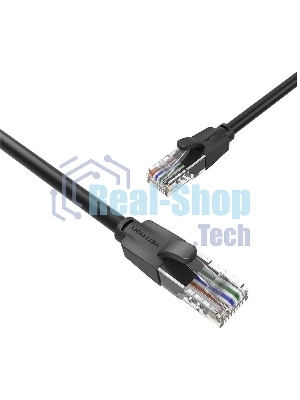 Патч-корд Vention прямой UTP cat.6, RJ45 - 15м. черный