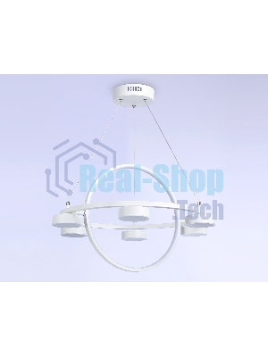 Светильник Ambrella light FL51772/2+6 WH белый 3000K/4200K/6400K 58W D600/380*1200 (ПДУ ИК)
