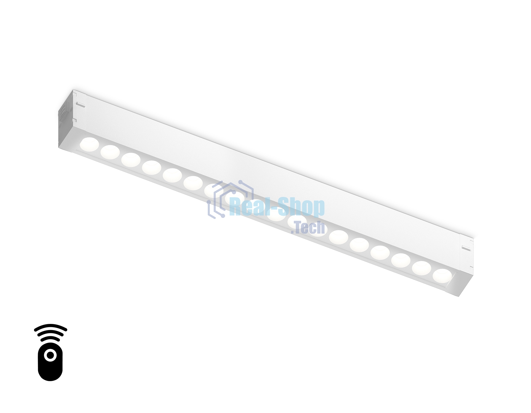 Управляемый светодиодный светильник для шинопровода Magnetic Ambrella light GL1311 WH белый IP20 15W 3000K-6400K 220V 24° 342*25*42 (Без ПДУ)