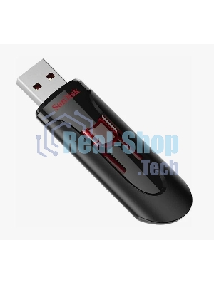 Флешка USB SanDisk CZ600 Cruzer Glide (SDCZ600-016G-G35), 16Gb, USB 3.0, R/W 100/30, черный/красный