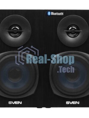 Акустическая система 2.0 SVEN SPS-576 черные (2x4W, Bluetooth, дерево)
