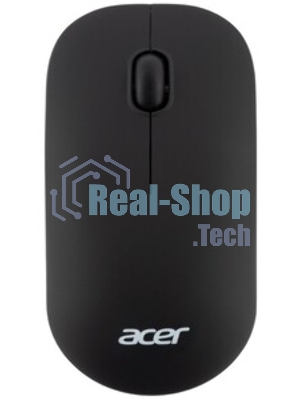 Мышь беспроводная Acer OMR130 черный, 1200 dpi, радиоканал, USB, кнопки - 3