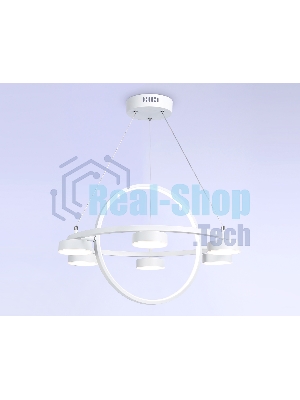 Светильник Ambrella light FL51772/2+6 WH белый 3000K/4200K/6400K 58W D600/380*1200 (ПДУ ИК)