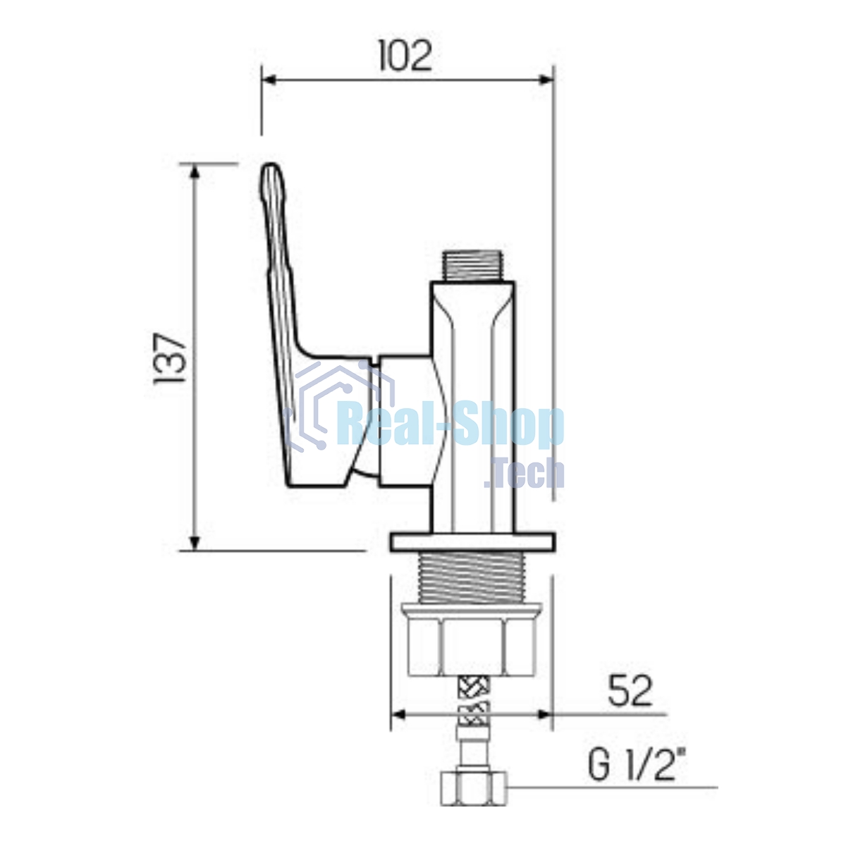 Корпус смесителя для кухни, ø35 SL134-017FK