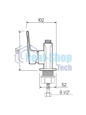 Корпус смесителя для кухни, ø35 SL134-017FK
