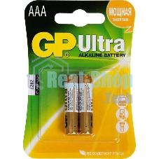 Батарея GP Ultra Alkaline 24AU LR03 AAA (2шт)