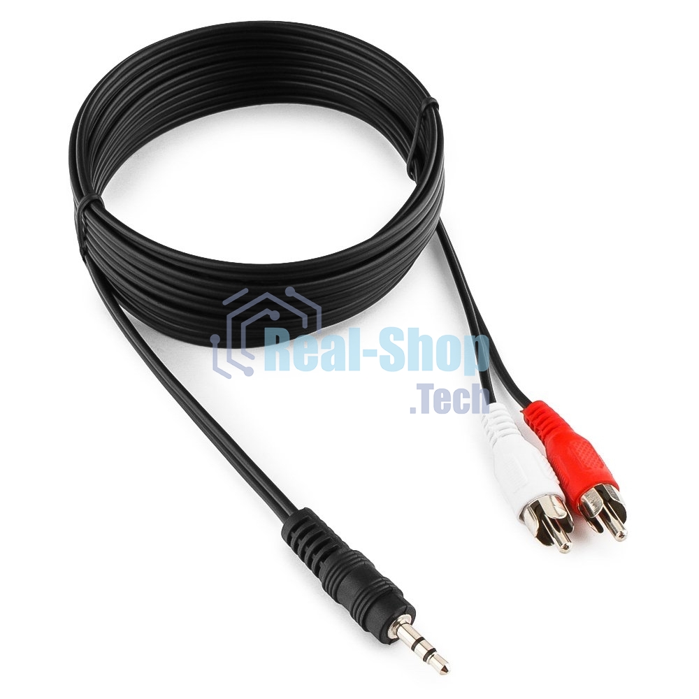 Кабель аудио Gembird/Cablexpert Jack3.5/2xRCA, 2.5м