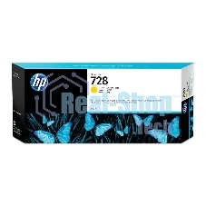 Картридж струйный HP F9K15A (HP 728) для DesignJet T730, T830. Желтый. 300 мл.