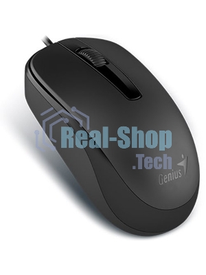 Мышь проводная Genius DX-120 черный, 1000 dpi, USB, кнопки - 3