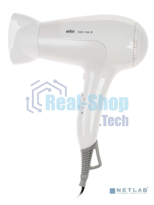 Фен Braun HD385 Satin Hair 3 белый, 2000 Вт, ионизация