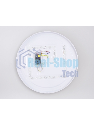 Потолочный светодиодный светильник Ambrella light FZ1320 GR/LWD серый/светлое дерево IP20 41W 3000-6400K D390*70 (ПДУ ИК)