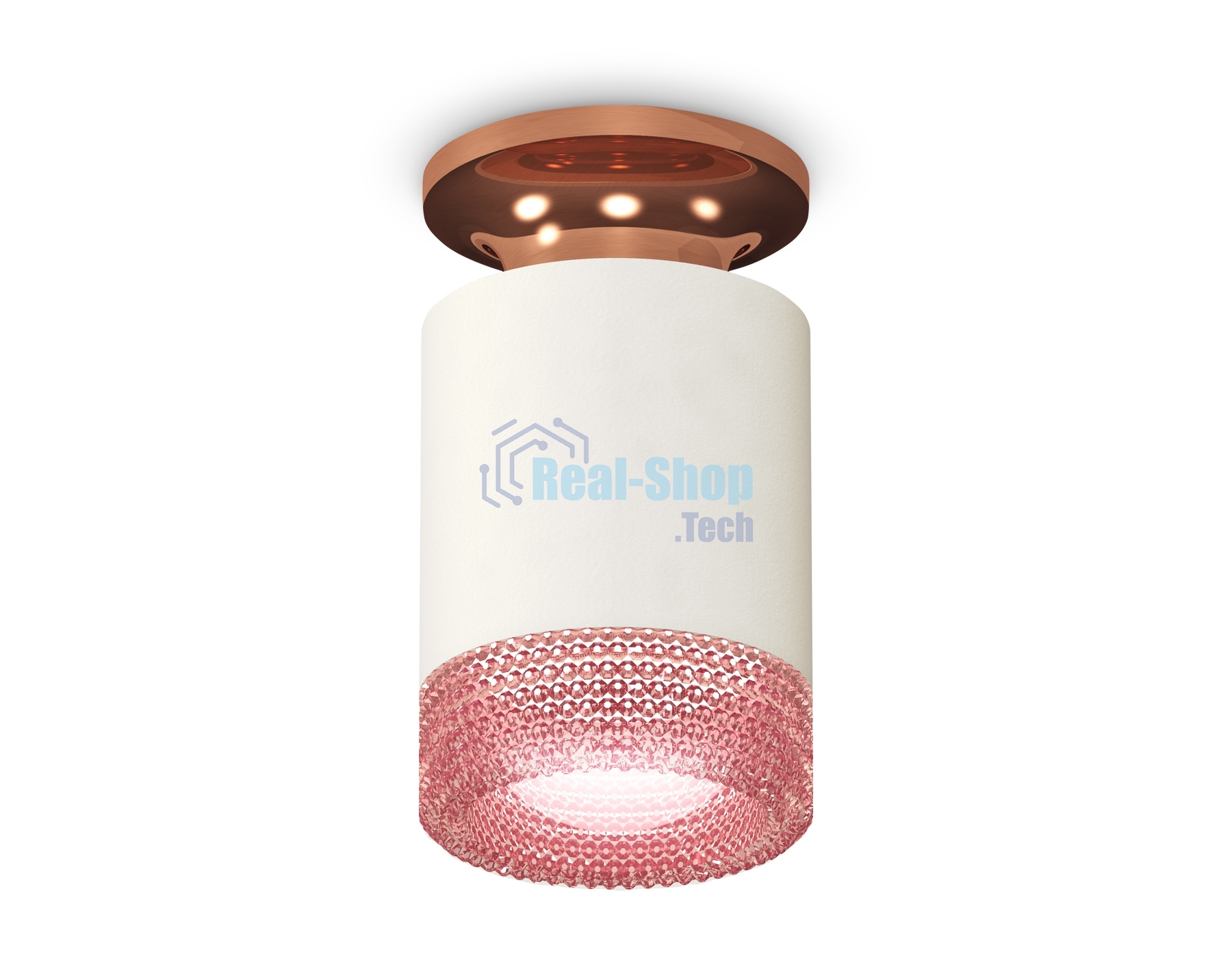 Светильник Ambrella Light XS6301202 SWH/PPG/PI белый песок/золото розовое полированное/розовы MR16 GU5.3 (N6906, C6301, N6152)
