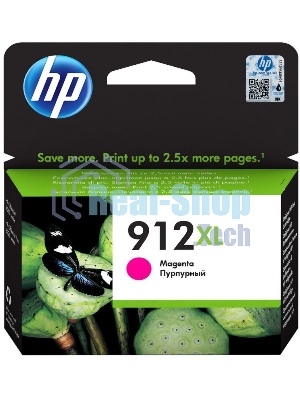 Картридж струйный HP 912XL 3YL82AE пурпурный (825 стр.) для HP OfficeJet 801x/802x