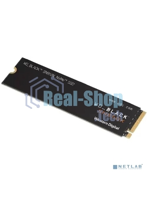 Накопитель SSD WD 1Tb Black SN850X, M.2(22x80мм), NVMe, PCIe 4.0 x4, 3D TLC, R/W 7300/6300Mb/s, IOPs 800 000/1 100 000, TbW 600, DWPD 0.3 (12 мес.)