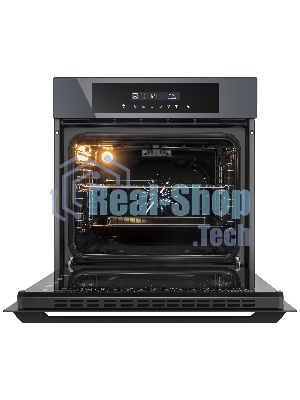 Шкаф духовой электрический Maunfeld AEOD60103G1, 60л, дверца с 3 стеклами, графит