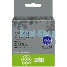 Картридж ленточный Cactus CS-D1-45017 45017 черный/красный для Dymo LM 160, 210D, 280, PnP, 420P, 500 TS; Rhino Pro 6000, 5200, 4200
