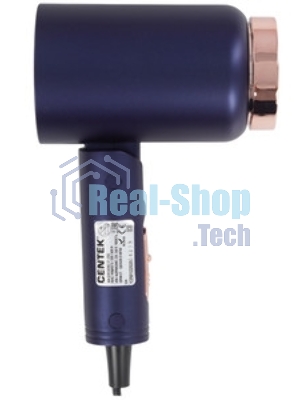Фен Centek CT-2202 синий, 1600 Вт, компактный, ионизация