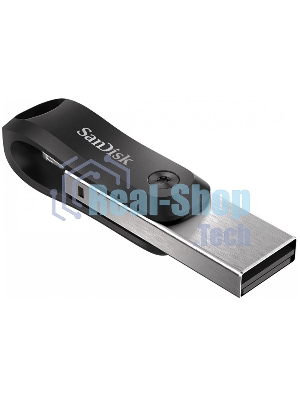 Флешка USB SanDisk IX60N iXpand Go (SDIX60N-064G-GN6NN), 64Gb, USB 3.0/Lightning, R/W 150/70, черный/серебристый