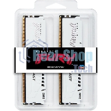 Оперативная память Kingston Fury Beast, DDR5, 64Gb (2x32GB), 5200MHz, CL40, DIMM, с радиаторами, белый