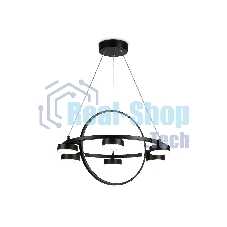 Светильник Ambrella light FL51775/2+6 BK черный 3000K/4200K/6400K 58W D600/380*1200 (ПДУ ИК)