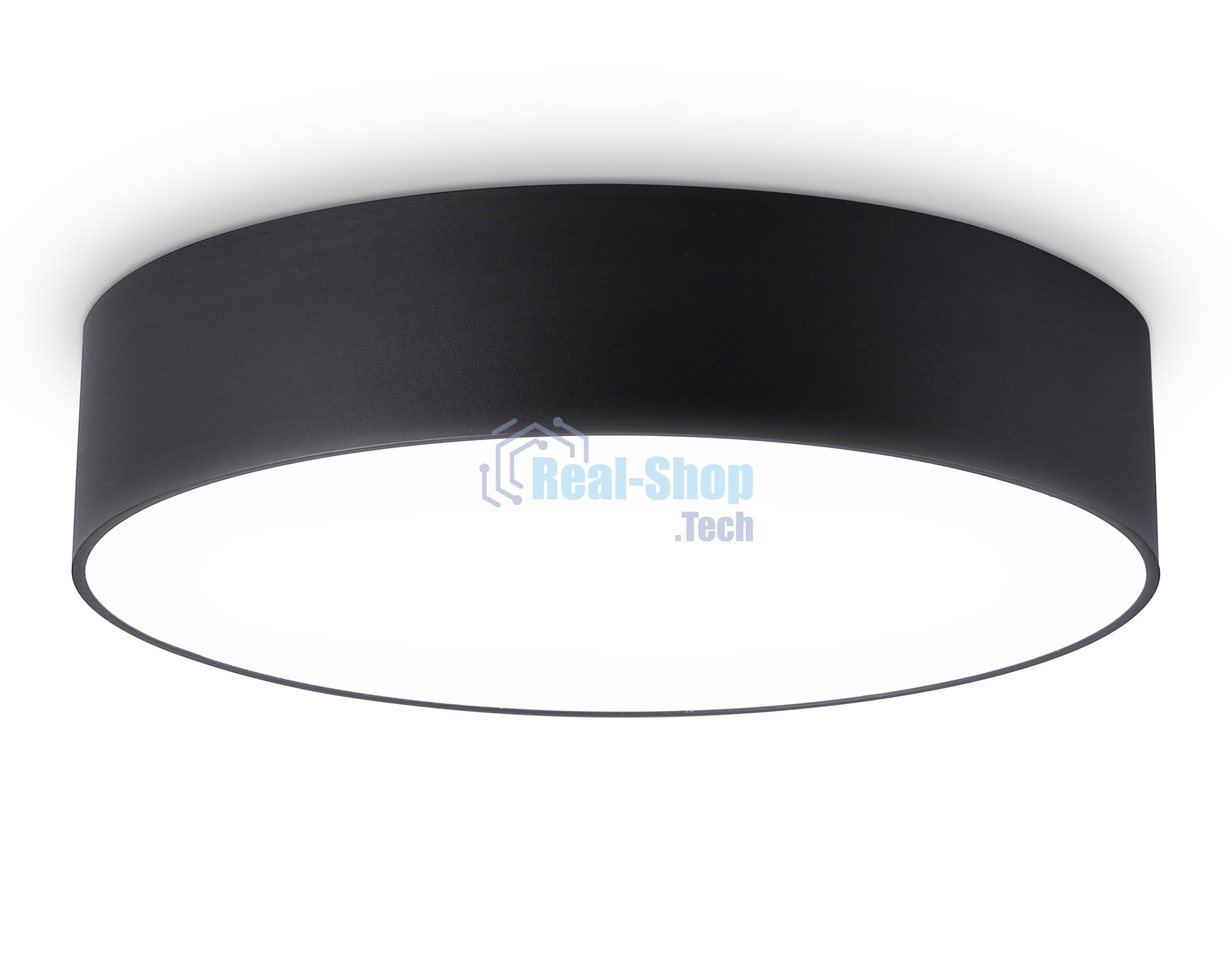 Потолочный светодиодный светильник Ambrella light FV5526 BK черный LED 35W 4200K D300*58 (Без ПДУ)