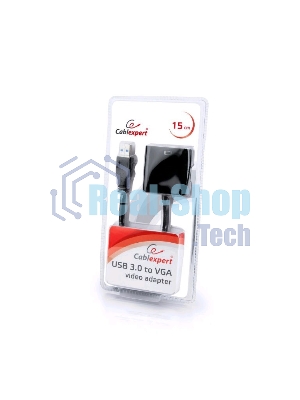Видеоадаптер (конвертер) USB 3.0 --> VGA Cablexpert AB-U3M-VGAF-01, черный