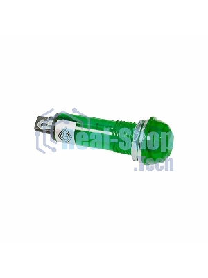 Индикатор Rexant ГРАНЕНЫЙ Ø10.2 220V зеленый