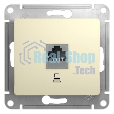 Механизм розетки комп. 1-м СП Glossa RJ45 беж. SchE GSL000281K