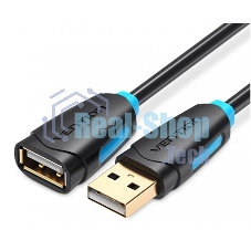 Кабель-удлинитель Vention USB 2.0 AM/AF - 2м черный