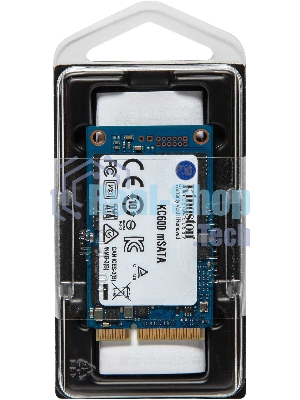 Накопитель SSD Kingston KC600, 1Tb, mSATA, R/W 550/520