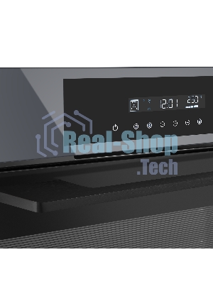 Шкаф духовой электрический Maunfeld AEOD60103G1, 60л, дверца с 3 стеклами, графит