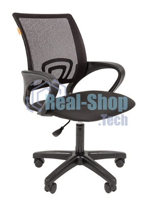 Кресло Chairman 696 TW-01 черный, ткань, 120 кг, механизм качания